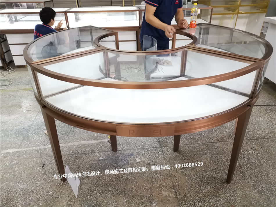 鑫雅艺珠宝眼镜水贝金展展厅-奢侈品展示空间-asiagame-珠宝展柜设计|珠宝展柜生产厂家-