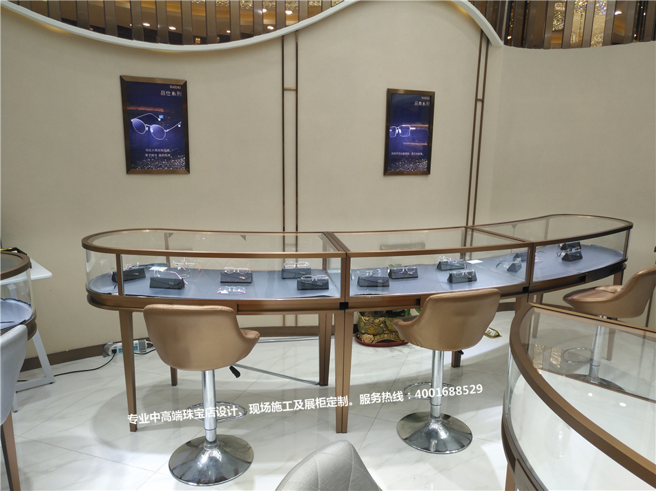 鑫雅艺珠宝眼镜水贝金展展厅-奢侈品展示空间-asiagame-珠宝展柜设计|珠宝展柜生产厂家-