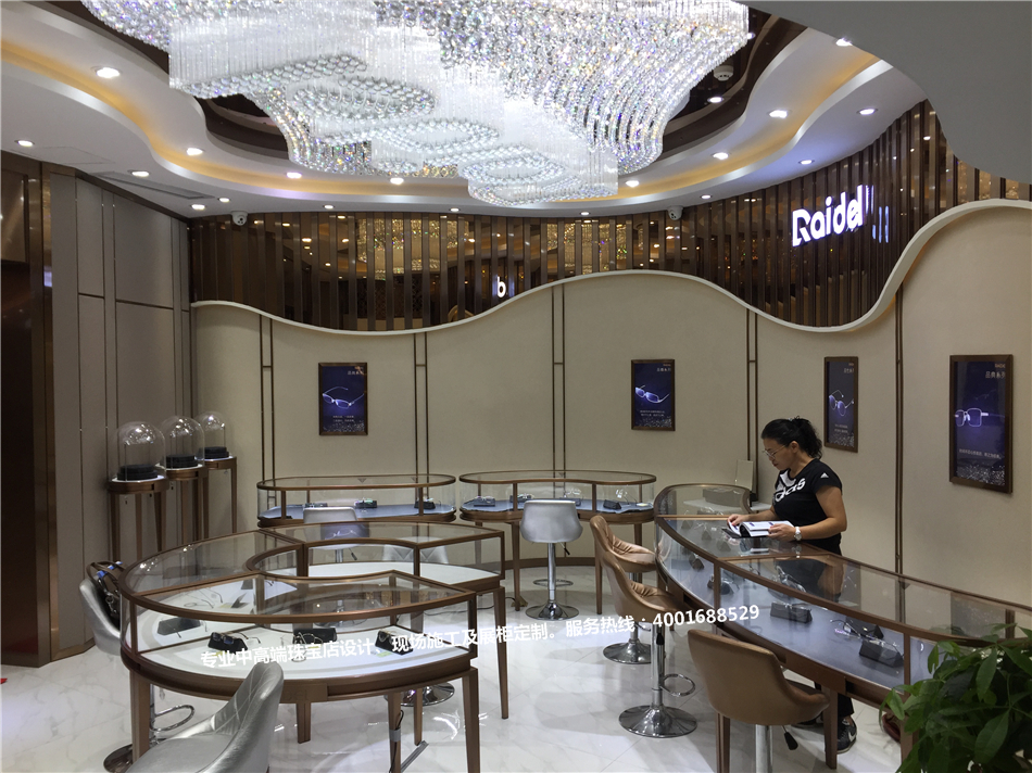 鑫雅艺珠宝眼镜水贝金展展厅-奢侈品展示空间-asiagame-珠宝展柜设计|珠宝展柜生产厂家-