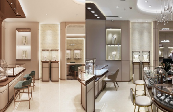置身深圳42㎡轻奢翡翠店设计空间，，秒变高级质感!