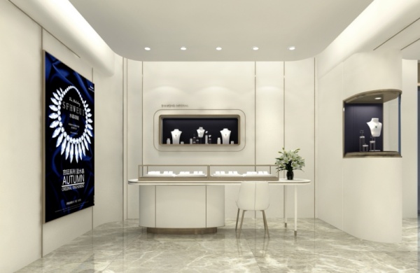 用配色转达情绪的珠宝店，，，，，，你知道几多